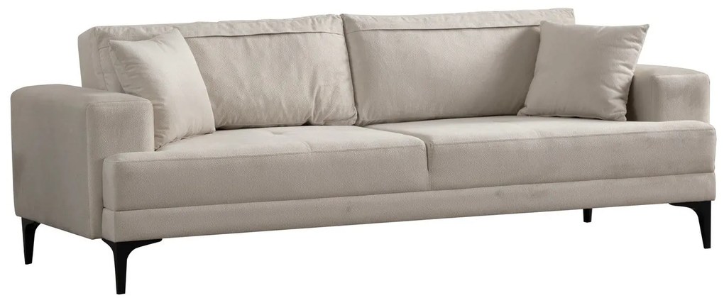 Sofá de 3 Lugares Astana – Ecru – 100x78x234 cm