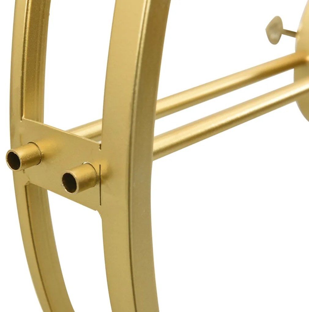 Relógio de parede 52 cm ferro dourado