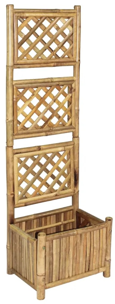 Floreira de jardim com treliça bambu 40 cm