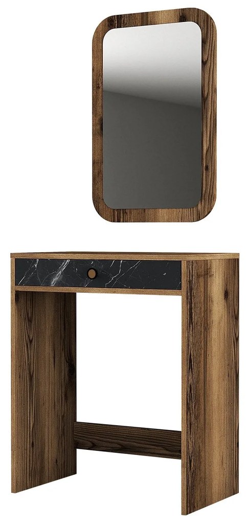 **** Mesa de Maquilhagem Lizbon Mirror – Nogueira Preta Mármore – 70x4