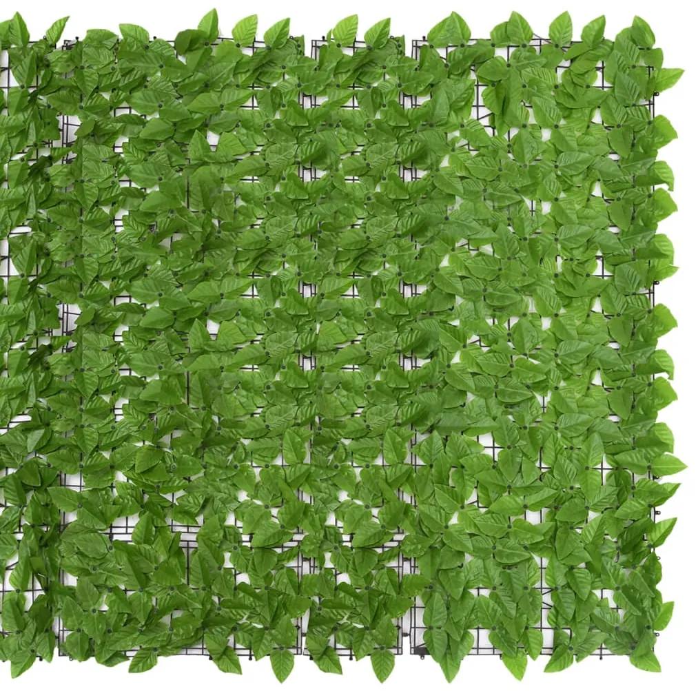 Tela de varanda com folhas verdes 500x150 cm