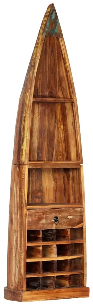 vidaXL Garrafeira 50x40x180 cm madeira recuperada maciça