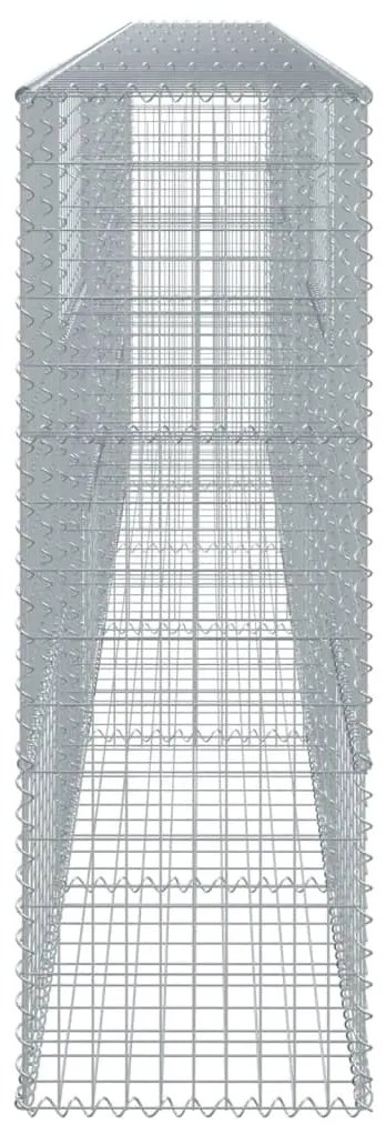 Cesto gabião com cobertura 600x50x150 cm ferro galvanizado