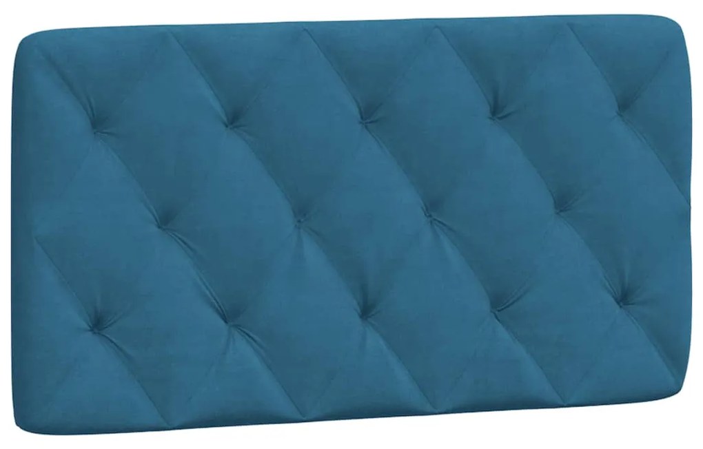 Cama com colchão 100x200 cm veludo azul