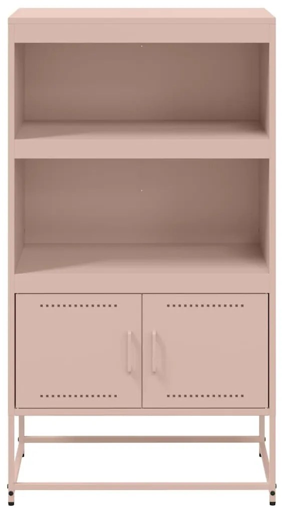 Aparador alto 68,5x38,5x123,5 cm aço rosa