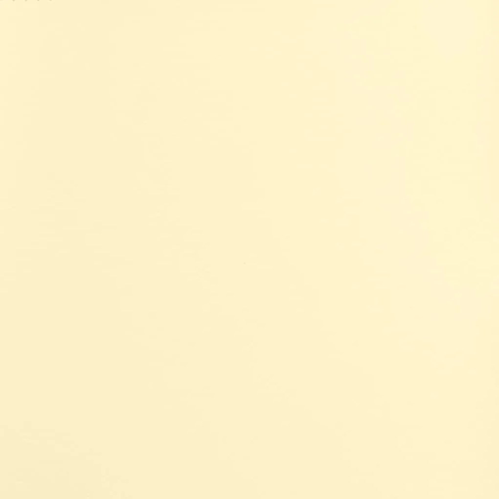 Apoio de pés 60x60x36 cm couro artificial cor creme
