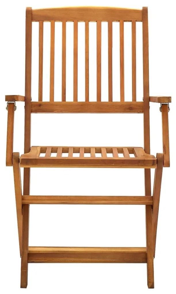 Cadeiras de jardim dobráveis 2 pcs madeira acácia maciça