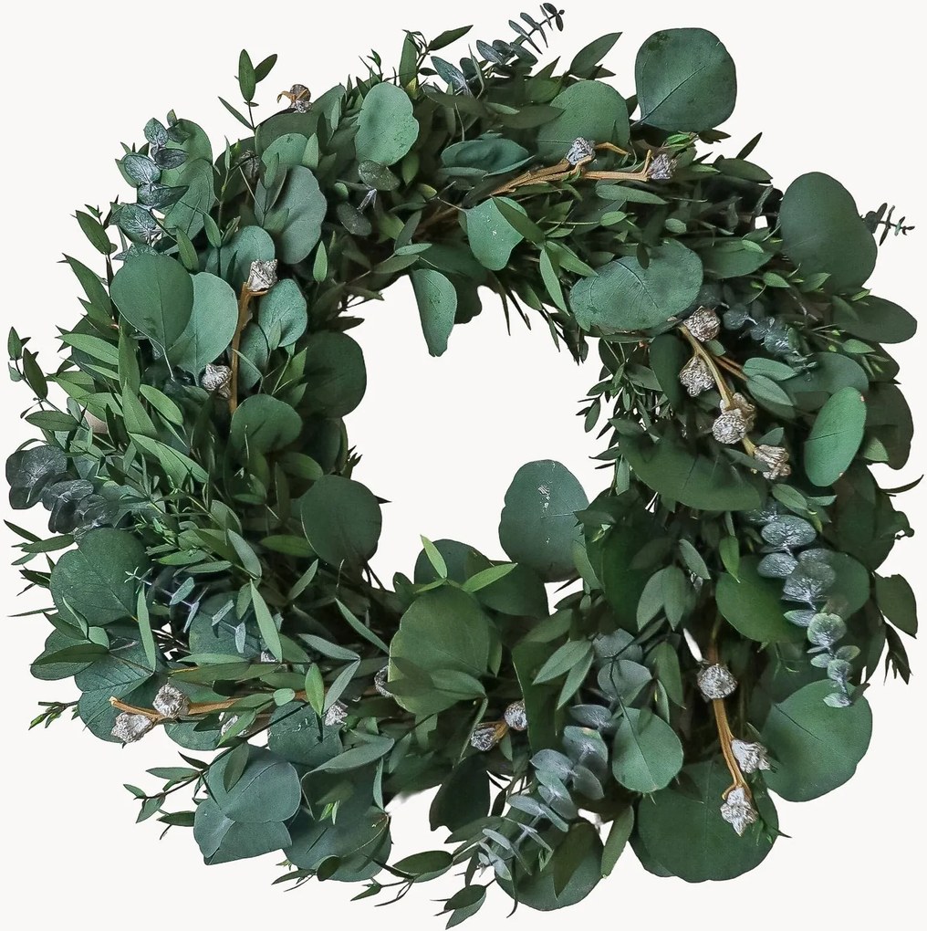 Coroa artesanal Eucalyptus