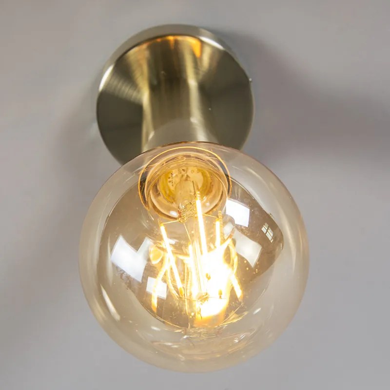 Candeeiro de teto moderno dourado - Facil Design,Moderno