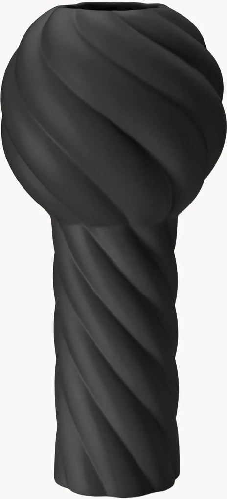 Jarra de cerâmica pintado à mão Twist Pillar, Alt 34 cm