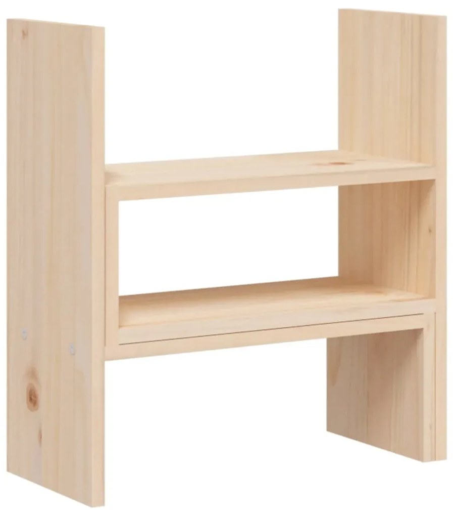 Suporte para monitor (39-72)x17x43 cm madeira de pinho maciça