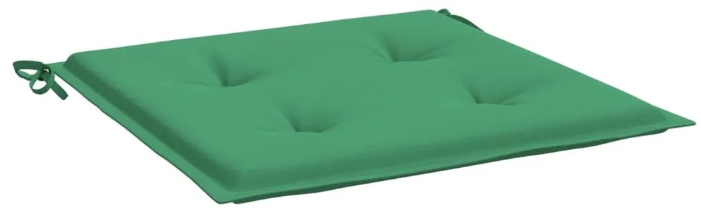 Almofadões p/ cadeiras jardim 2pcs 40x40x3 cm oxford verde