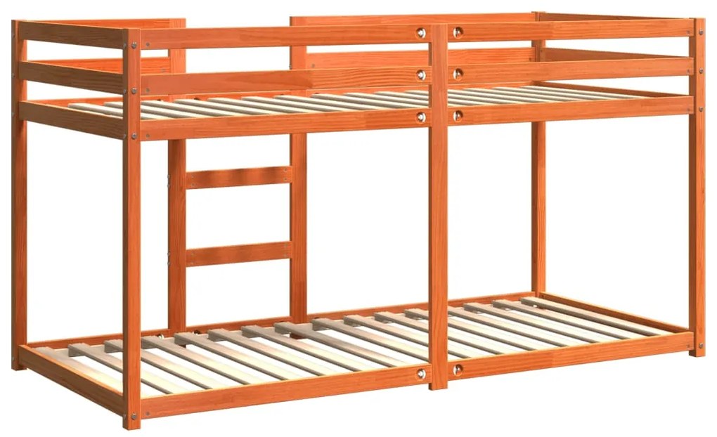 Beliche 90x200 cm madeira de pinho maciça castanho cera