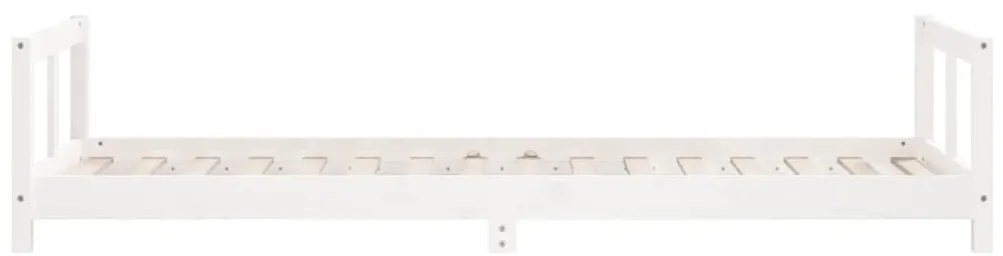 Estrutura de cama infantil 80x200 cm pinho maciço branco
