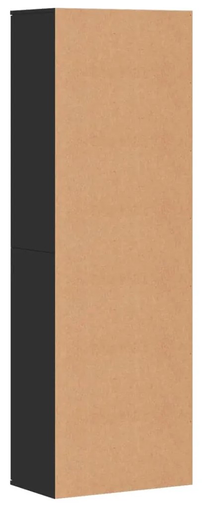 Aparador alto 60x35x180 cm derivados de madeira preto