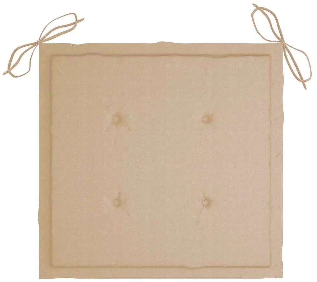 Cadeiras de jardim com almofadões 2 pcs acácia maciça