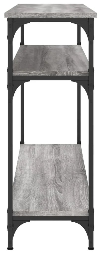 Mesa consola 100x29x75 cm derivados de madeira cinzento sonoma