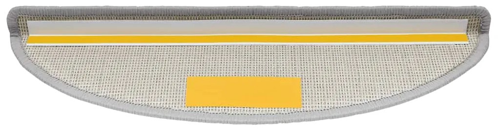 Tapetes de escada 30 pcs 56x17x3 cm cinzento-claro