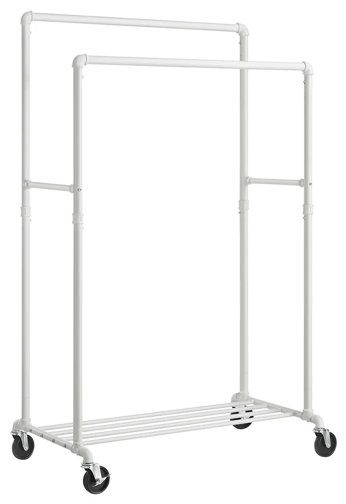 Cabide Guarda Roupa com 2 varões 100 x 59 x 162 cm Branco