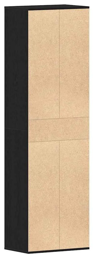 Sapateira 54x34x183 cm derivados de madeira carvalho preto