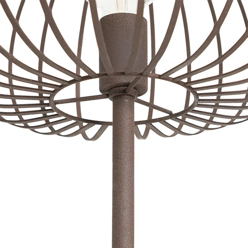 Candeeiro de pé design castanho ferrugem - Johanna Design
