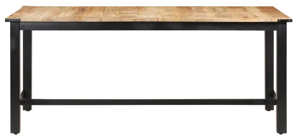 Mesa de jantar 180x90x76 cm madeira de mangueira maciça áspera