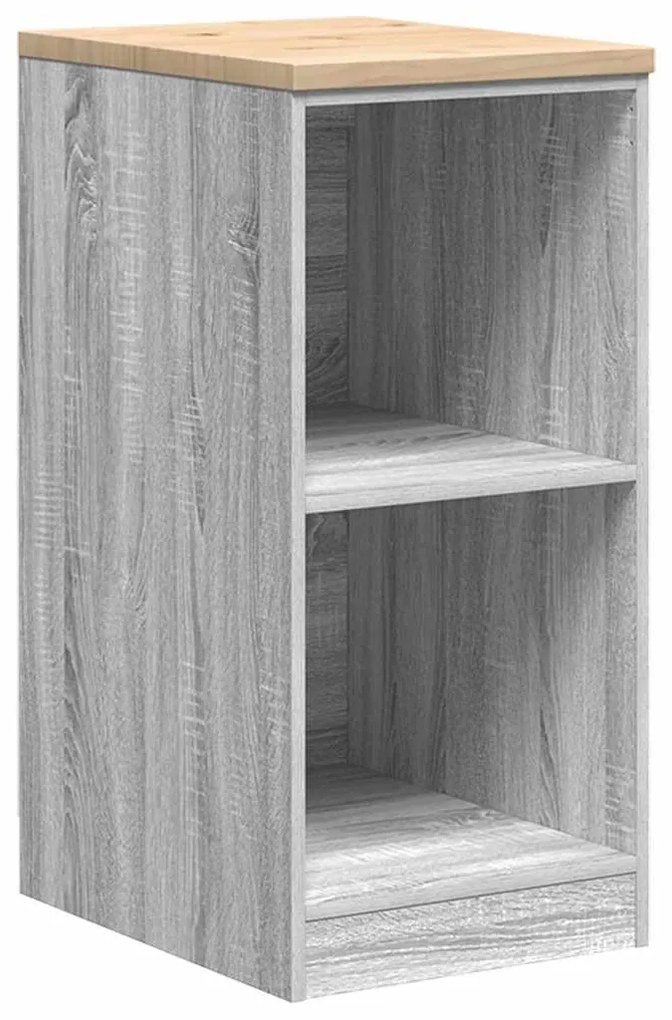 Armários de garagem 2 pcs derivados de madeira cinzento sonoma