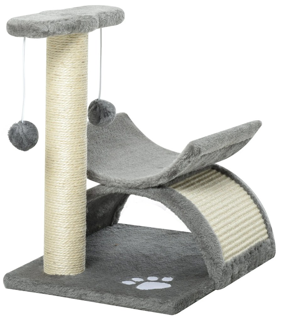 PawHut Árvore Arranhador para Gatos Pequena 43 cm Torre para Gatos com