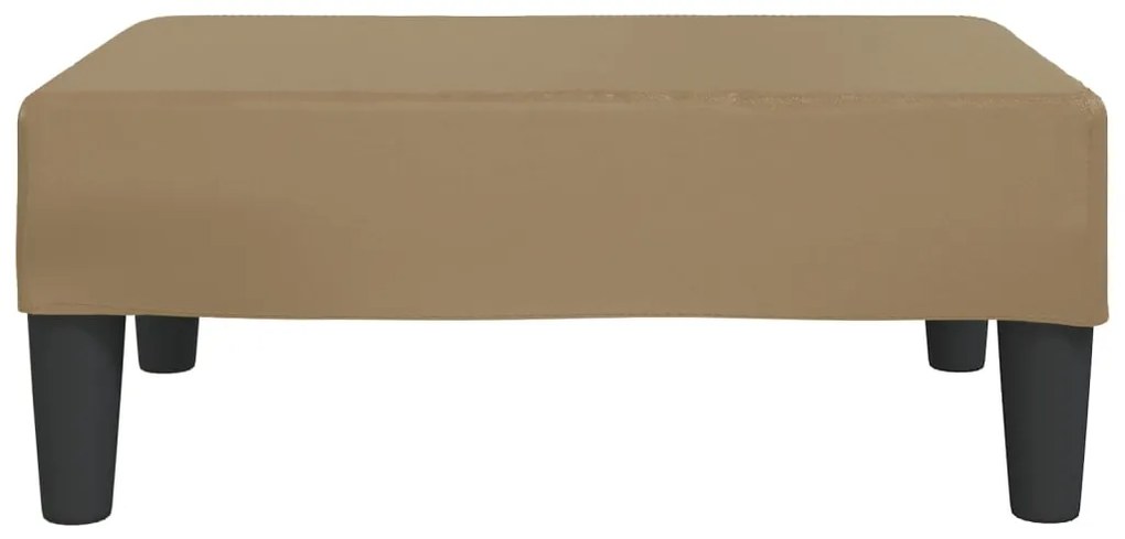Apoio de pés 78x56x32 couro artificial cappuccino