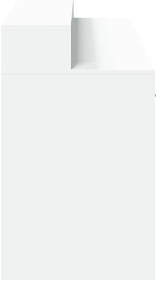 Secretária c/ luzes LED 140x55x91cm derivados de madeira branco