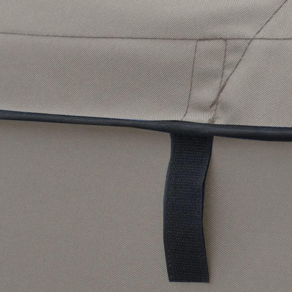 Toldo de 3 arcos Bimini c/ paredes laterais 183x(137-152)x137cm