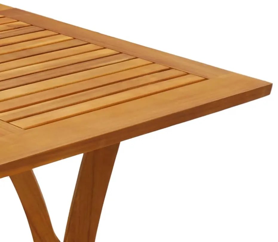 Mesa de jardim 110x110x75 cm madeira de acácia maciça