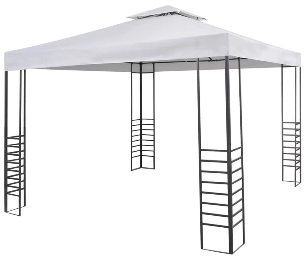 vidaXL Tenda de jardim 3x3m branco