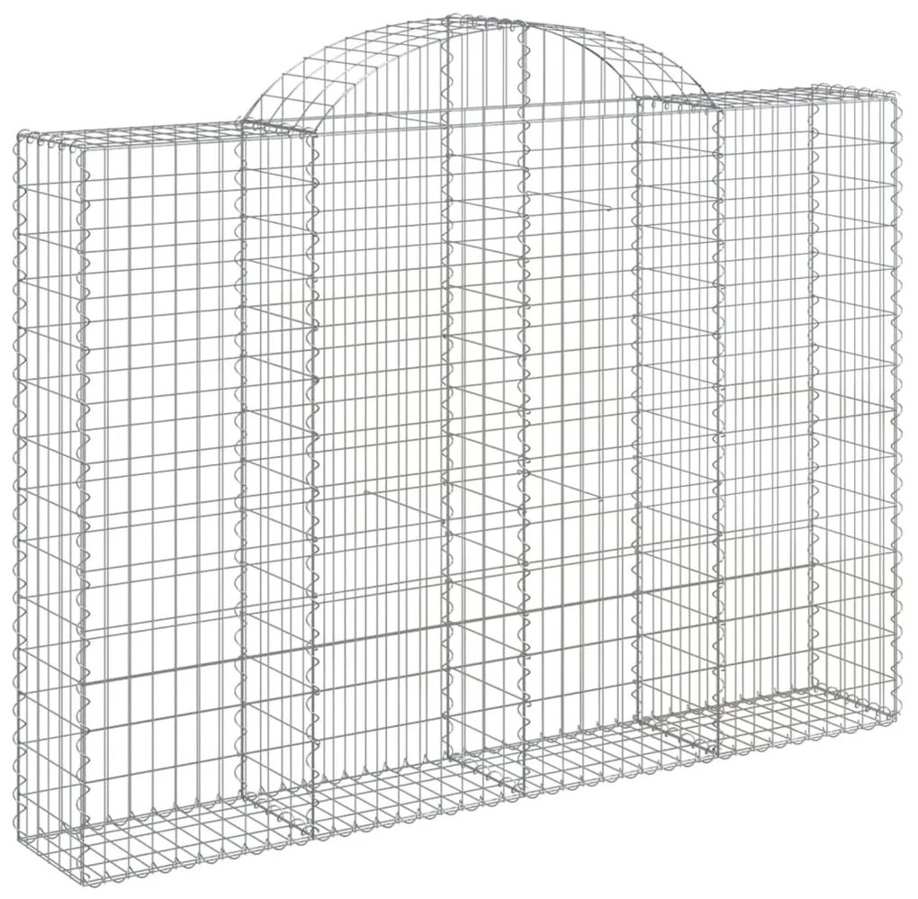 Cestos gabião arqueados 10 pcs 200x30x140/160 ferro galvanizado