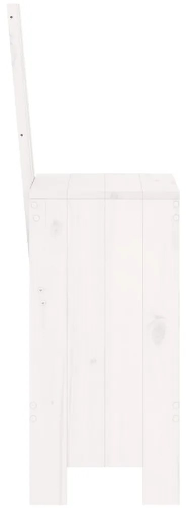 Cadeiras de bar 2 pcs 40x42x120 cm pinho maciço branco