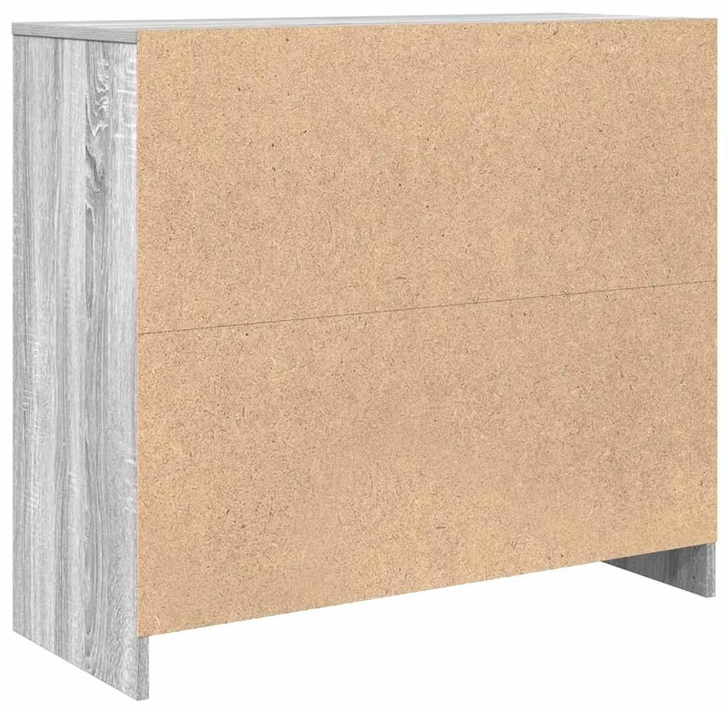 Aparador 85x34x76 cm derivados de madeira cinzento sonoma