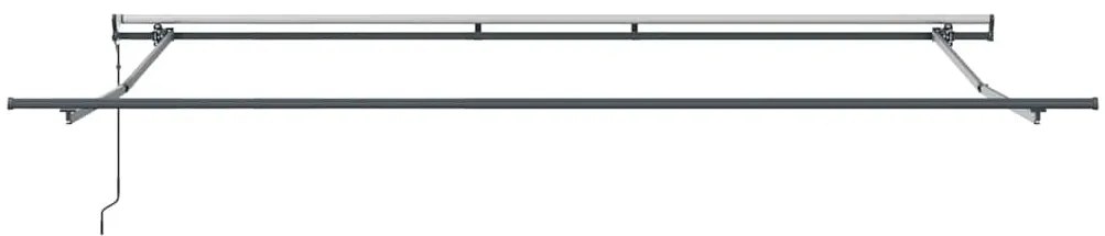 Toldo Retrátil Automático Listrado Multicolorido 400x300 cm