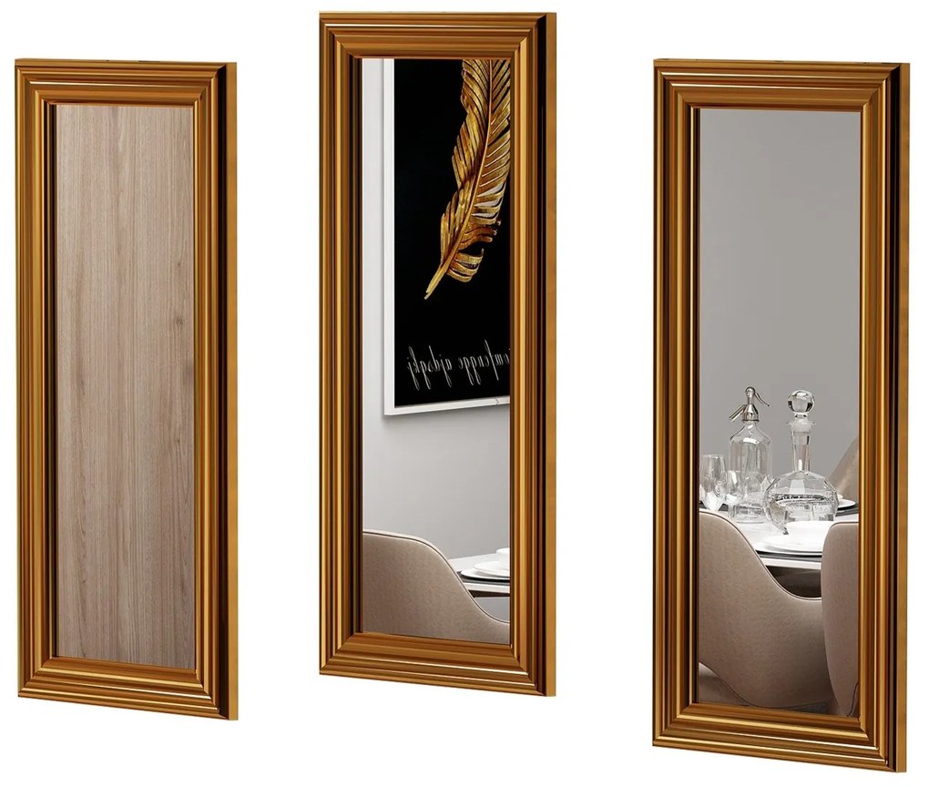 Conjunto de Espelhos Lavia – Bronze – 30x70x3 cm