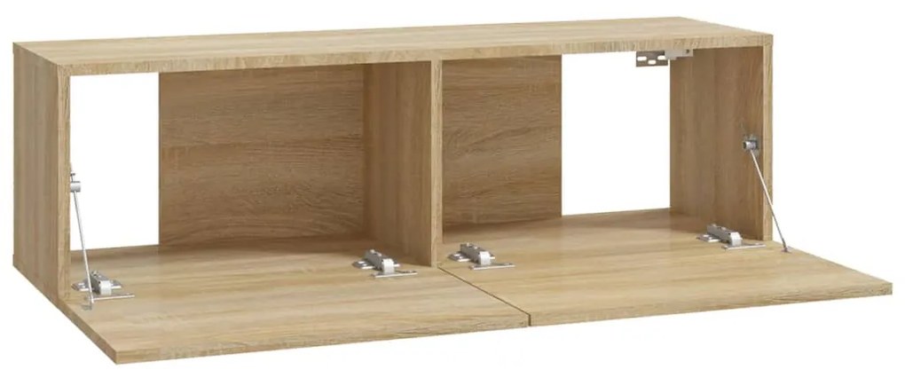 Móveis de TV para parede 4 pcs 100x30x30 cm carvalho sonoma
