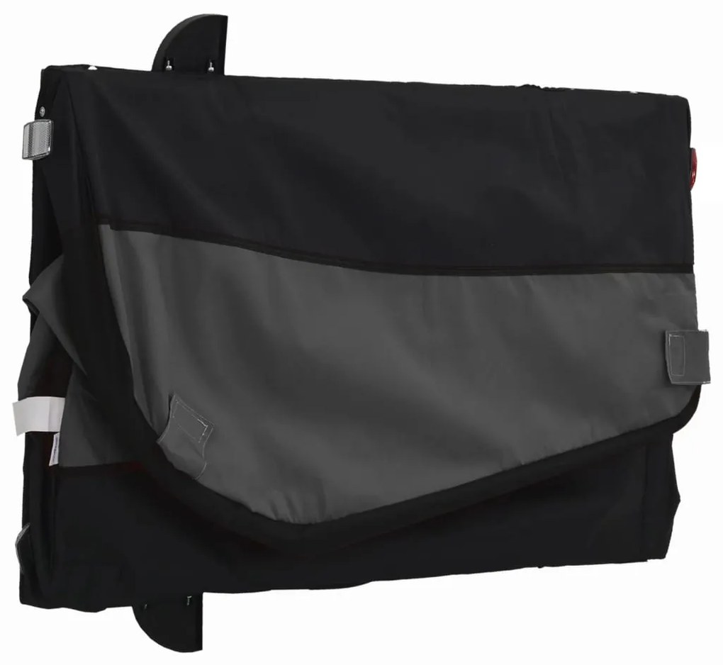 Reboque para bicicleta 30 kg ferro preto