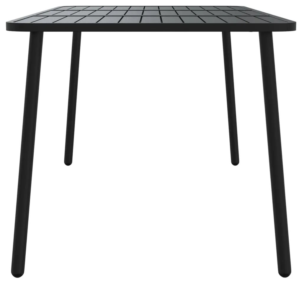 Mesa de jardim 165x80x71 cm aço antracite
