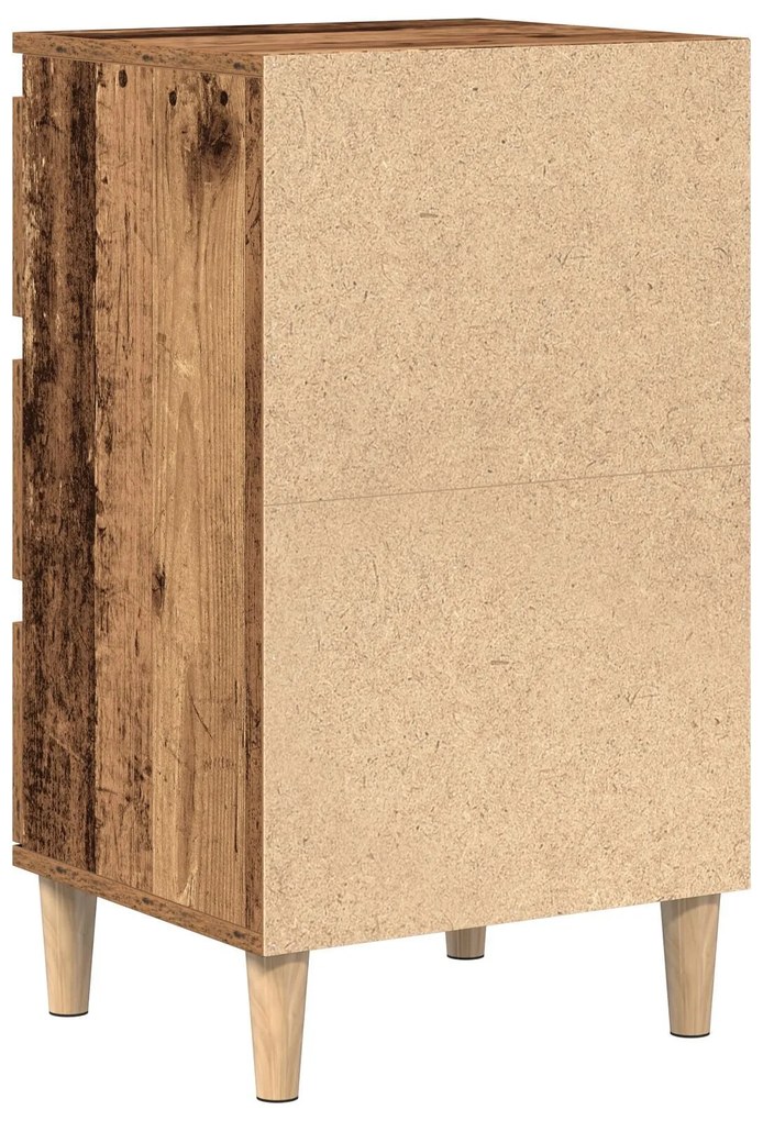 Criado-mudo vidaXL Madeira Velha 40x35x70 cm Madeira Engenharia