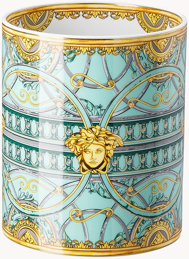Jarra em porcelana Scala Palazzo Verde, Alt 18 cm