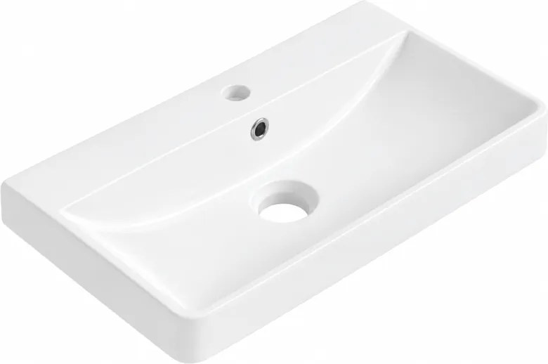 Mexen Dagna lavatório embutido na bancada 60 x 35 cm, branco - 21996000
