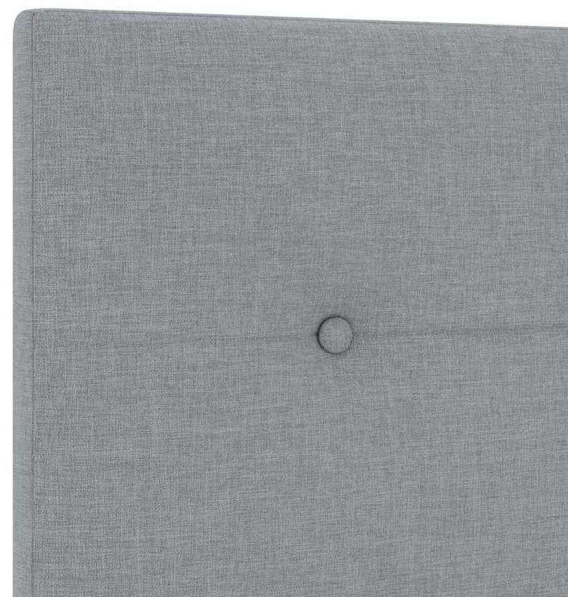 Cama vidaXL Cinza Claro 160x200 cm em Tecido