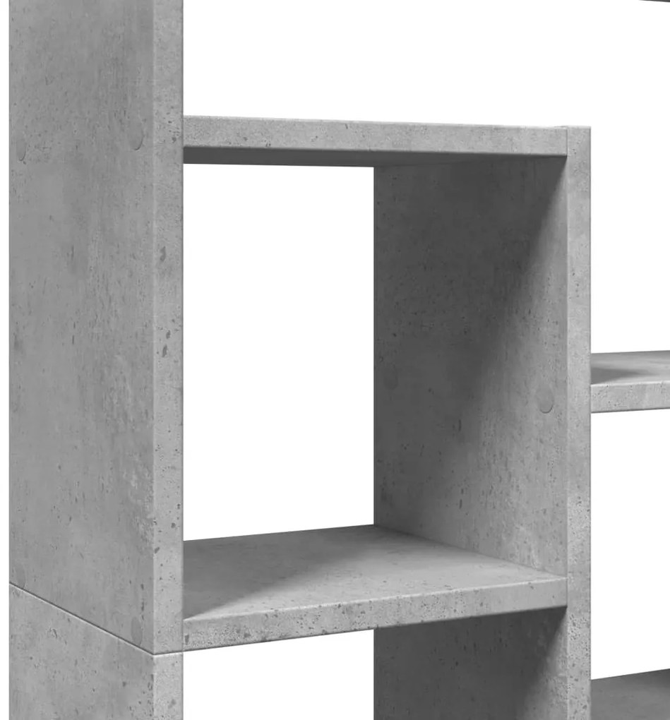Estante 72x20x120 cm derivados de madeira cinzento cimento