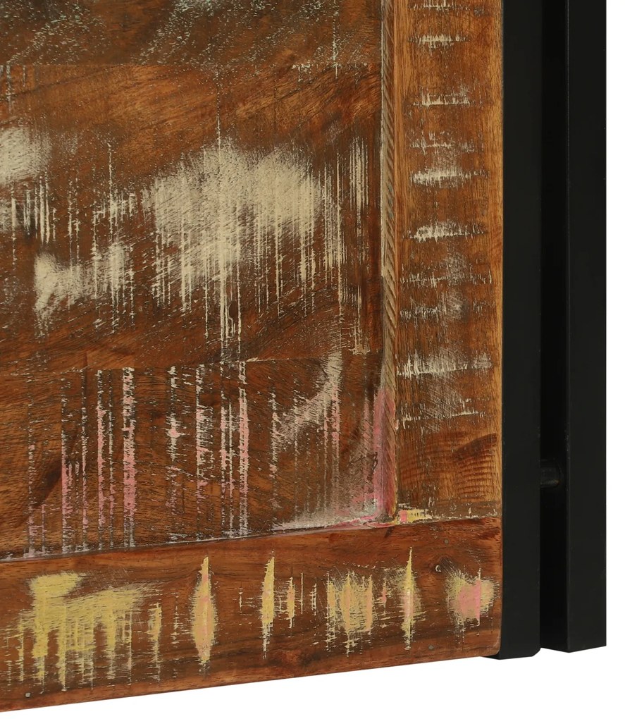 Caixa de Armazenamento Multicolorido 80x50x50 cm Madeira Sólida Recupe
