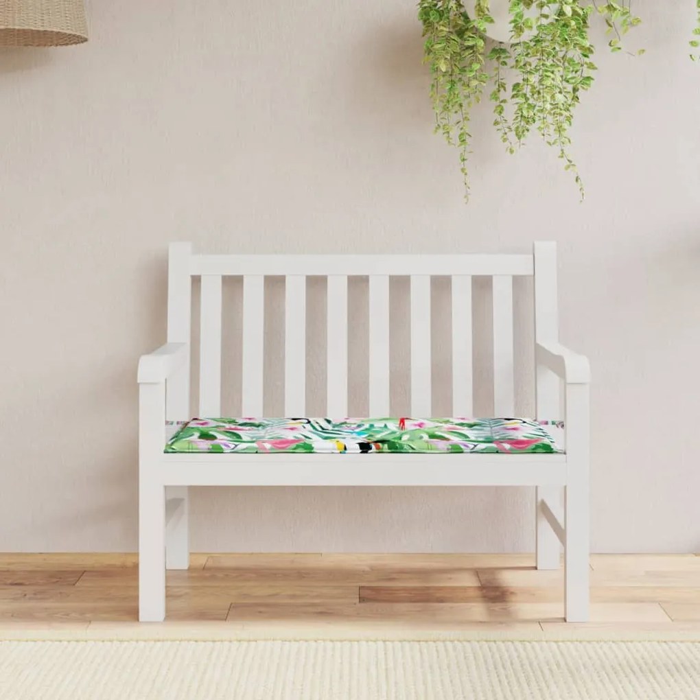 vidaXL Almofadão p/ banco de jardim 100x50x4 cm tecido oxford multicor