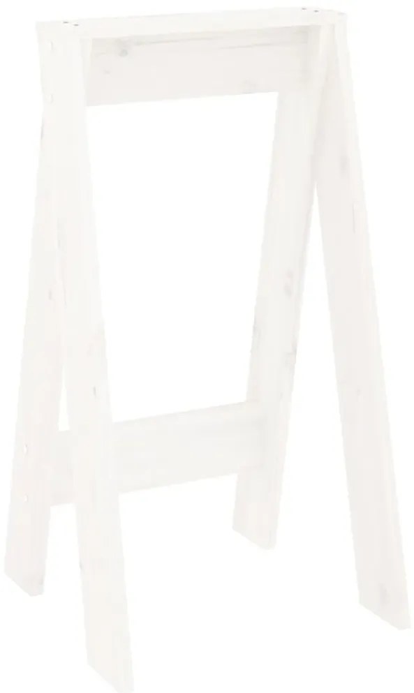 Bancos 2 pcs 40x40x75 cm pinho maciço branco