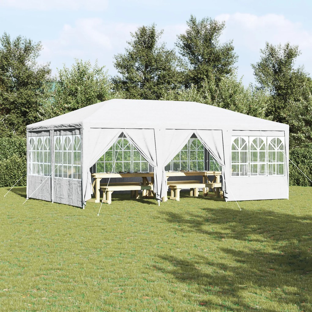 Tenda para Festa com 10 Laterais Branca 6x4 m PE